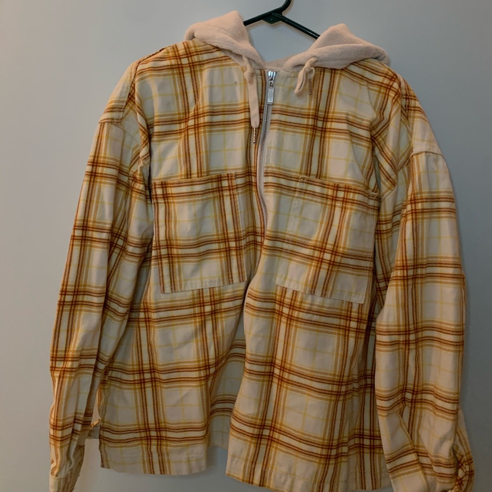 Urban Outfitters flannel hoodie size medium